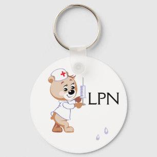 Nurse Bear Keychain
