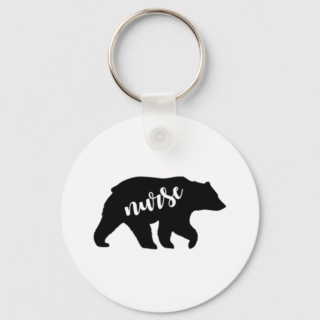 Nurse Bear  Keychain (Front)