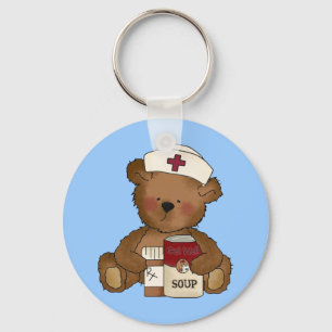 Nurse Bear Keychain