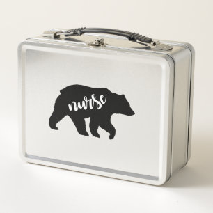 Nurse Bear  Metal Lunch Box
