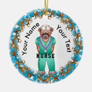 Nurse Bear  Ornament