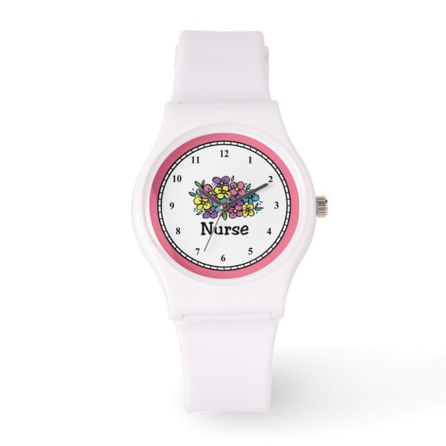 Nurse Blooms2 Watch (Front)