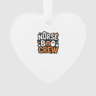 Nurse Boo Crew Halloween Healthcare Hero Spooky Ornament
