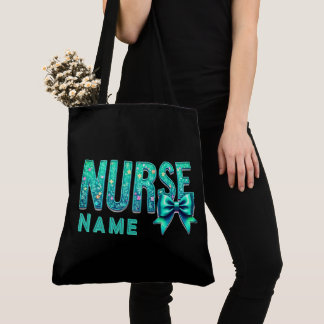NURSE Bow Design – Elegant Nurse Custom Tote Bag