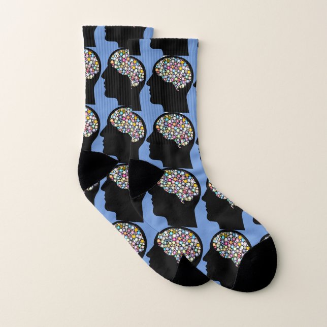 Nurse Brain Ceil Blue Socks (Pair)