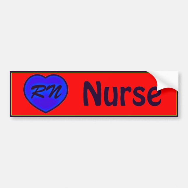 nurse bumper sticker (Front)