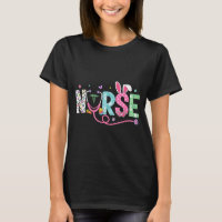 Nurse Bunny Ears Egg Stethoscope Easter Day Scrub