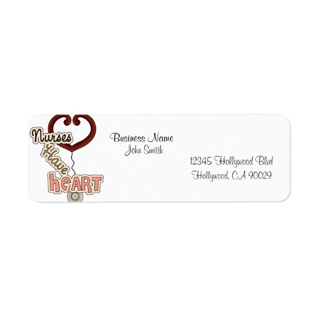 Nurse Business Address Label (Front)