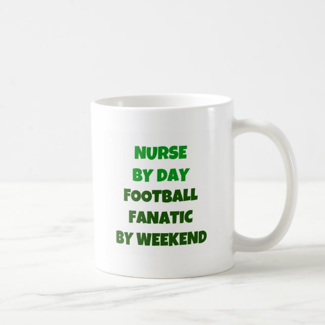 Nurse by Day Football Fanatic by Weekend Coffee Mug (Right)