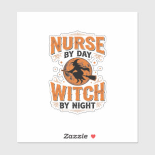 Nurse by Day Witch by Night Halloween Design_1