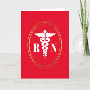Nurse Caduceus Greeting Card