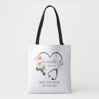 Nurse Caregiver Floral Stethoscope Promotional