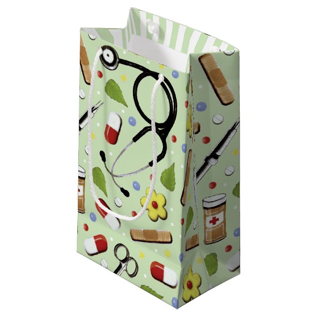 Nurse Celebration Small Gift Bag (Front Angled)
