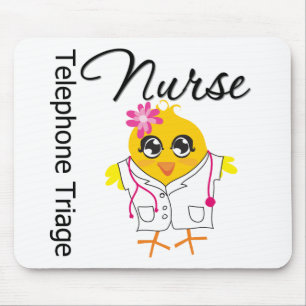Nurse Chick v2 Telephone Triage Nurse Mouse Pad