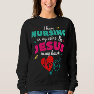Nurse Christian Nursing Student Graduation Rn Lpn Sweatshirt