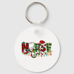 Nurse Christmas 1 Keychain