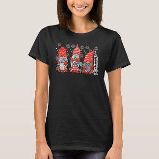 Nurse Christmas Gnomes Cute Nurses Xmas Pyjamas PJ T-Shirt
