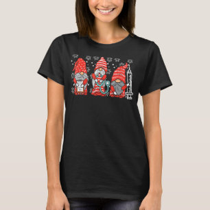 Nurse Christmas Gnomes Cute Nurses Xmas Pyjamas Pj T-Shirt