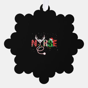 Nurse Christmas Ornament Card