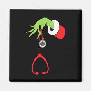 Nurse Christmas Stethoscope Nurses Xmas Pyjamas Pj Magnet