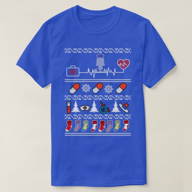 nurse christmas sweater nursing gift (Design Front)