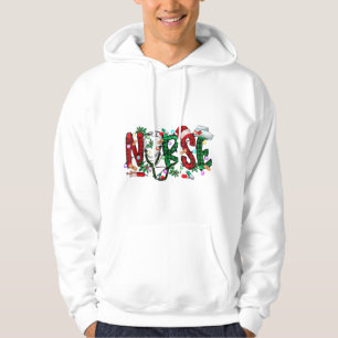 Nurse Christmas Tree Stethoscope RN LPN Scrub Nurs Hoodie