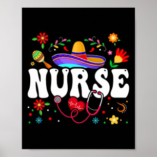 Nurse Cinco De Mayo Mexican  Poster