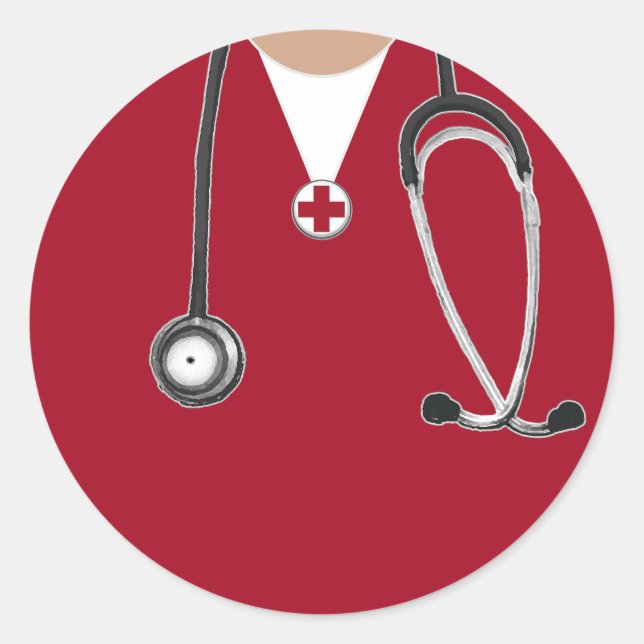 Nurse Classic Round Sticker (Front)