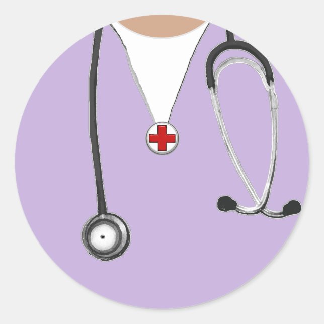 Nurse Classic Round Sticker (Front)