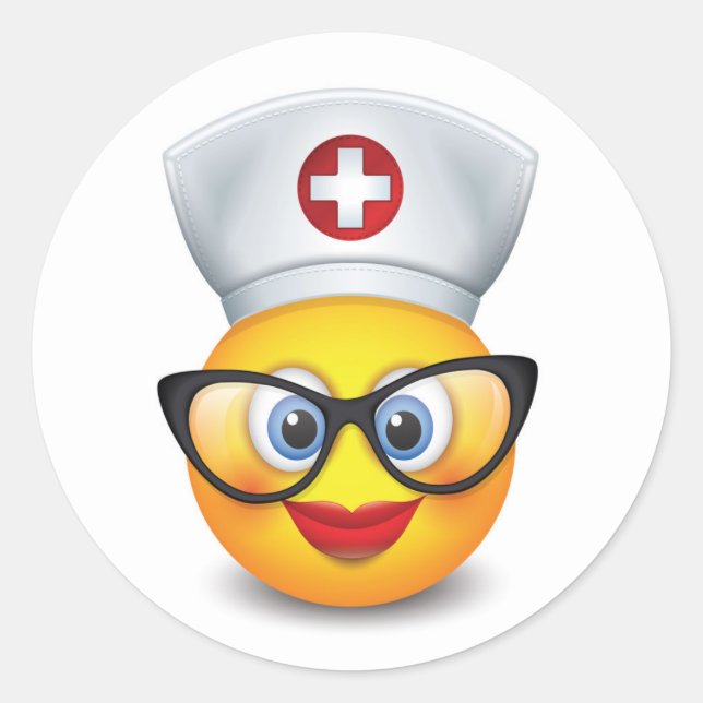Nurse Classic Round Sticker (Front)