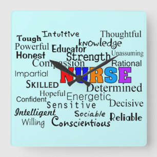 Nurse Clock "Words To Describe"