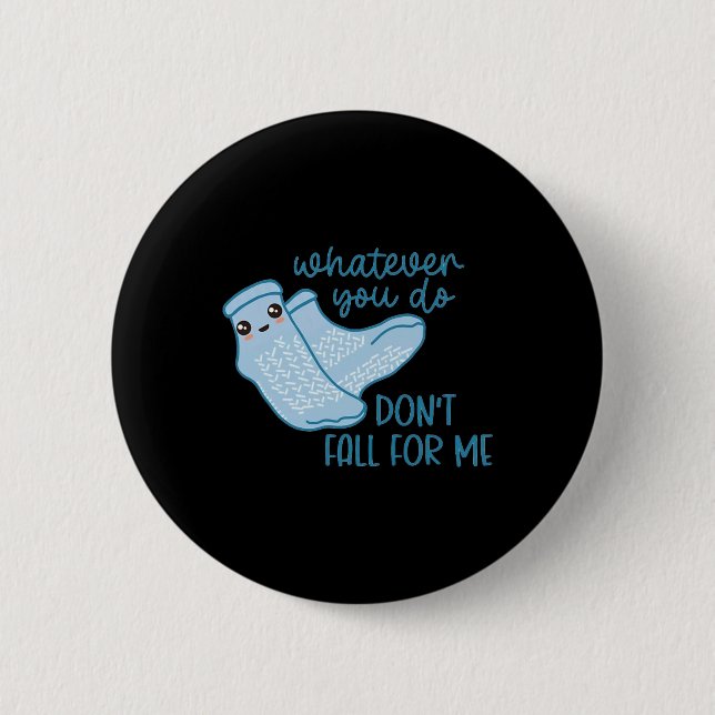 Nurse CNA Fall Risk Healthcare Worker Patient Tran 2 Inch Round Button (Front)