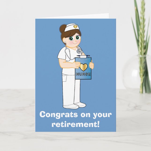 Nurse: Congratulations on Your Retirement Card (Front)