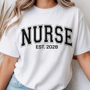 Nurse   Custom Varsity Nursing Student or Graduate T-Shirt