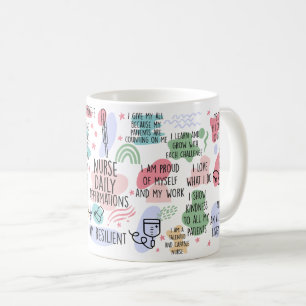 Nurse Daily Affirmation Inspirational Nursing RT Coffee Mug