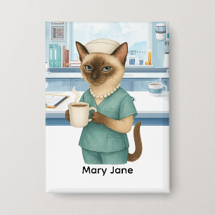 Nurse Daly life Coffee First for cat lovers