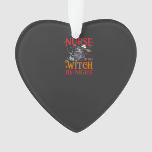 Nurse Day Witch Night Halloween Cauldron Stethosco Ornament
