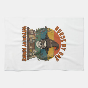 Nurse Day Witch Night Halloween Skull Potions_1 Kitchen Towel