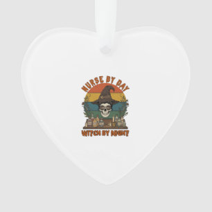 Nurse Day Witch Night Halloween Skull Potions_1 Ornament