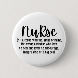 Nurse Definition 2 Inch Round Button