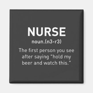 Nurse Definition Funny | Registered Nurse Gifts Magnet