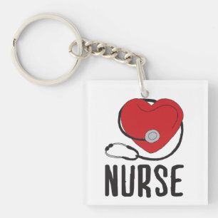 Nurse Design Nurse Friends Registered Nurse Design Keychain