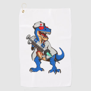 Nurse Dinosaur Nurse Golf Towel