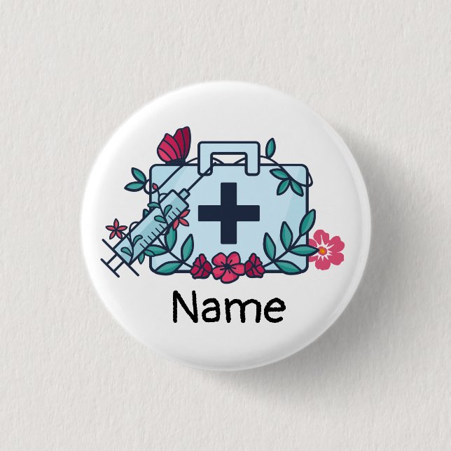  Nurse Doctor Medical Staff    1 Inch Round Button (Front)