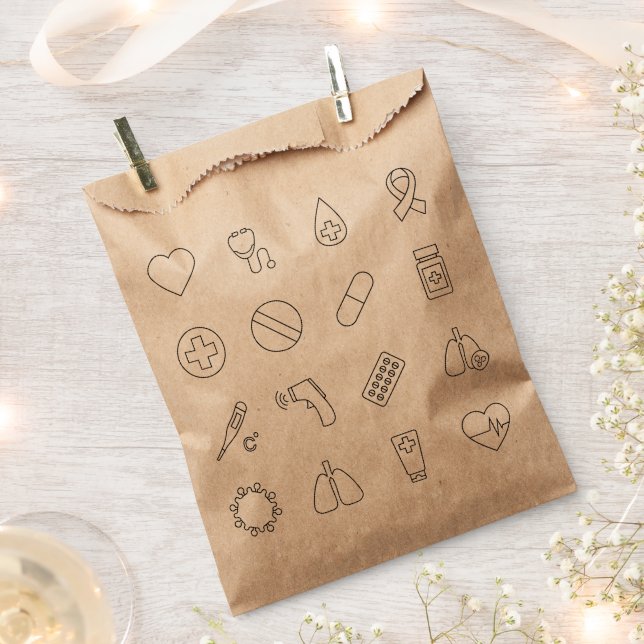 Nurse Doctor Medical Student Healthcare Party Favour Bag (Clipped)
