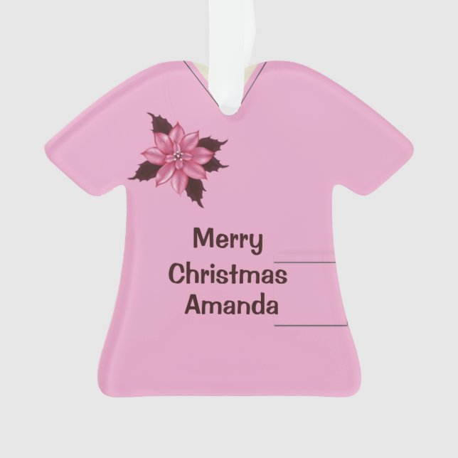 Nurse Doctor Scrubs Uniforme Christmas Pink 3 (devant)