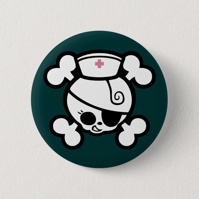 Nurse Dolly 2 Inch Round Button (Front)