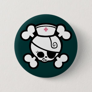 Nurse Dolly 2 Inch Round Button
