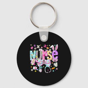Nurse easter day cute coquette stethoscope nursing keychain