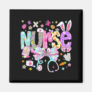 Nurse easter day cute coquette stethoscope nursing magnet
